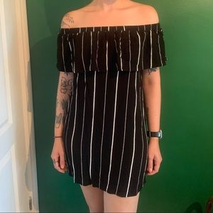 Off the shoulder mini dress